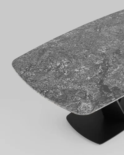 Стол обеденный Аврора, 180*90, керамика черная УТ000036907 Stool Group столешница чёрная из керамика фото 5