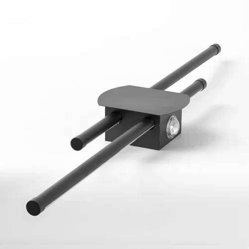 Бра LED Hardeman LSP-7393 Lussole чёрный на 2 лампы, основание чёрное в стиле минимализм современный отражённый свет фото 4