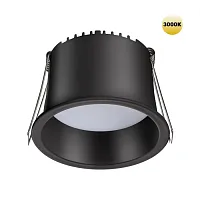 Светильник точечный LED Tran 359235 Novotech чёрный 1 лампа, основание чёрное в стиле современный хай-тек 