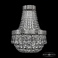 Бра 19011B/H1/20IV Ni Bohemia Ivele Crystal прозрачный 2 лампы, основание никель в стиле классический sp