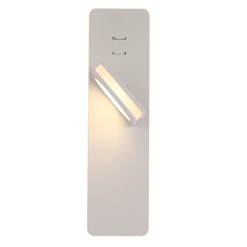Бра с выключателем LED CLT 216W WH Crystal Lux белый на 1 лампу, основание белое в стиле современный фото 7