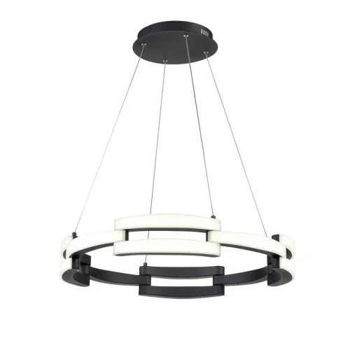 Светильник подвесной LED Ufo 441 VL7112P12 Vele Luce белый чёрный на 1 лампу, основание чёрное в стиле хай-тек фото 2