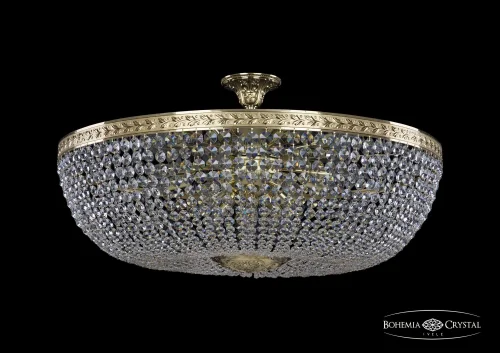 Люстра потолочная хрустальная 19111/90IV G Bohemia Ivele Crystal прозрачная на 20 ламп, основание золотое в стиле классический sp