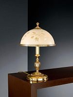 Настольная лампа P 6308 M Reccagni Angelo бежевая 1 лампа, основание золотое металл в стиле классика 