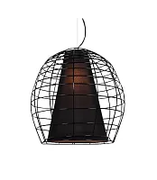 Светильник подвесной Bolzano LDP 090 BK Lumina Deco чёрный на 1 лампу, основание чёрное в стиле современный 