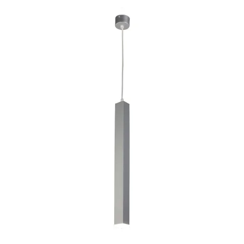 Светильник подвесной LED Somnium 2246-1P Favourite серебряный на 1 лампу, основание серебряное в стиле современный трубочки