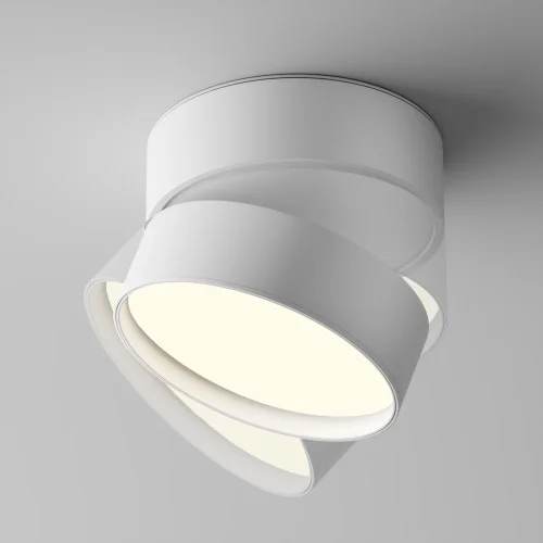 Светильник накладной LED Onda C024CL-18W4K-W-1 Maytoni белый 1 лампа, основание белое в стиле хай-тек современный круглый фото 4