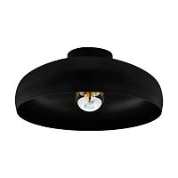 Светильник потолочный Mogano 43637 Eglo чёрный 1 лампа, основание чёрное в стиле современный 