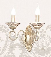 Бра  Gesso 1141-2W Favourite белый 2 лампы, основание античное бронза в стиле классика 