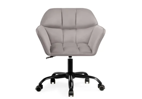 Компьютерное кресло Анко серое  566500 Woodville, серый/велюр, ножки/пластик/чёрный, размеры - *860***630*600 фото 2