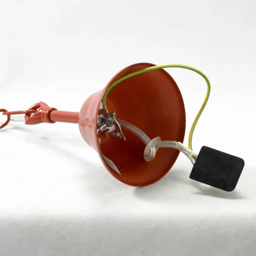 Люстра подвесная Congress LSP-9915 Lussole без плафона на 5 ламп, основание красное в стиле современный  фото 7