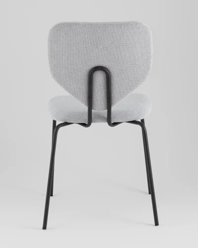 Стул обеденный Masey, серый УТ000039580 Stool Group, серый/рогожка, ножки/металл/чёрный, размеры - ***** фото 4