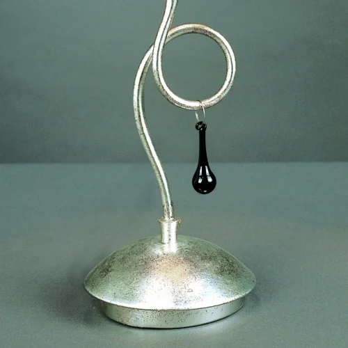 Настольная лампа PAOLA PAN PLATA 3535 Mantra коричневая 1 лампа, основание серебряное металл в стиле современный  фото 5