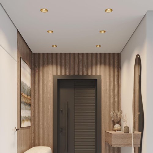 Светильник точечный LED Nova 359850 Novotech бронзовый на 1 лампу, основание бронзовое в стиле хай-тек круглый фото 3