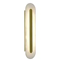Бра LED Geom SL6139.211.01 ST-Luce белый на 1 лампу, основание золотое в стиле современный 