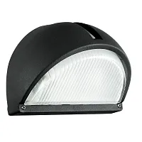 Настенный светильник 89767 ONJA Eglo уличный IP44 чёрный 1 лампа, плафон прозрачный в стиле современный E27
