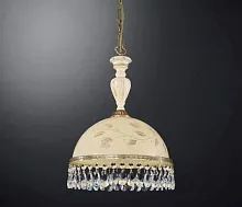 Светильник подвесной L 6906/28 Reccagni Angelo жёлтый на 1 лампу, основание золотое в стиле классический кантри 