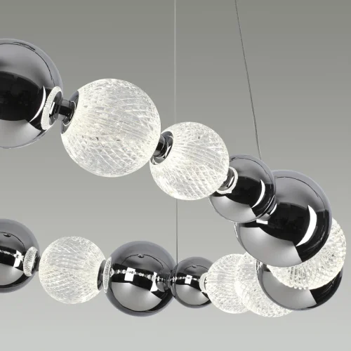 Светильник подвесной LED Crystal 5007/45L Odeon Light прозрачный 1 лампа, основание хром в стиле современный шар фото 5