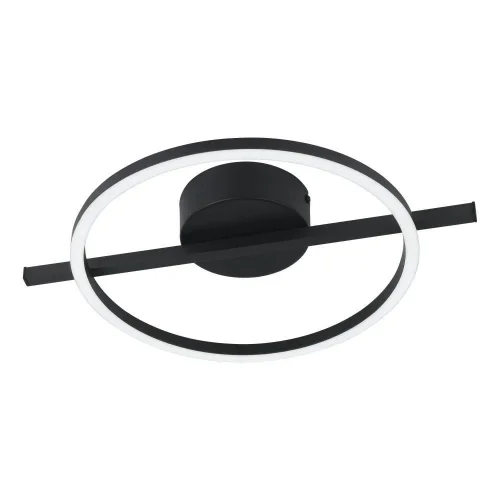 Светильник потолочный LED Amandolo 901113 Eglo чёрный на 1 лампу, основание чёрное в стиле хай-тек современный  Светильник потолочный LED Amandolo 901113 Eglo чёрный на 1 лампу, основание чёрное в стиле хай-тек современный