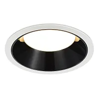 Светильник точечный LED ST755.448.18 ST-Luce чёрный 1 лампа, основание белое в стиле модерн 