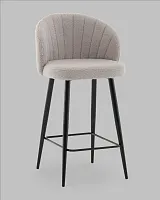 Стул полубарный Ханнингем букле светло-серый УТ000041700 Stool Group, /, ножки//, размеры - *****