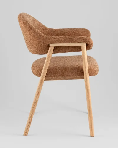 Стул обеденный Tavu с деревянными ножками, терракотовый УТ000041728 Stool Group, /, ножки//, размеры - ***** фото 9