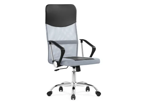 Компьютерное кресло Arano 1 light gray 15792 Woodville, серый/сетка искусственная кожа, ножки/металл/хром, размеры - *1190***660*600
