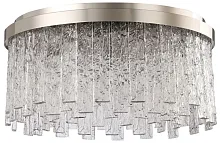 Люстра потолочная Frostyle 2155/11/08C Stilfort прозрачная на 8 ламп, основание никель в стиле современный 