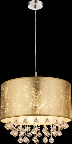 Светильник подвесной AMY 15187H3 Globo золотой 1 лампа, основание хром в стиле современный  фото 4