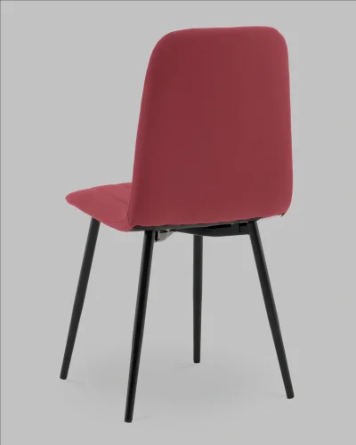 Стул Easy new велюр винный УТ000041666 Stool Group, бордовый/велюр, ножки/металл/чёрный, размеры - ***** фото 5