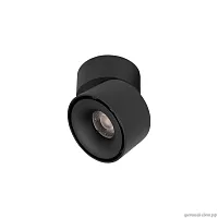 Светильник накладной LED Focus 10323/A Black LOFT IT чёрный 1 лампа, основание чёрное в стиле современный хай-тек круглый