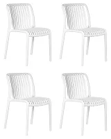 Стул обеденный набор 4 шт. SET-4 776PP-LMZL WALTER, цвет белый Dobrin, /полимер, ножки/пластик/белый, размеры - *800***455*595 Стул обеденный набор 4 шт. SET-4 776PP-LMZL WALTER, цвет белый Dobrin, /полимер, ножки/пластик/белый, размеры - *800***455*595