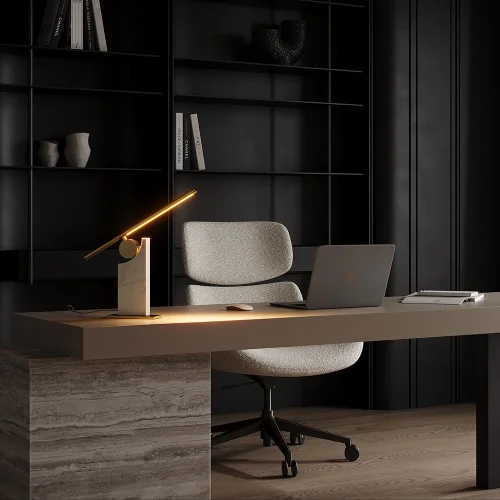 Настольная лампа LED Monumento MOD467TL-L9BS3K Maytoni латунь на 1 лампу, основание латунь металл в стиле современный фото 2