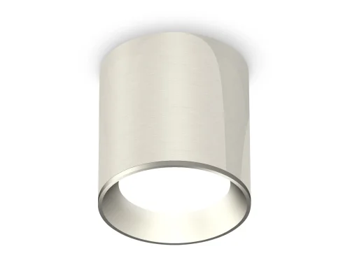 Светильник накладной Techno spot XS6305001 Ambrella light серебряный 1 лампа, основание серебряное в стиле модерн круглый