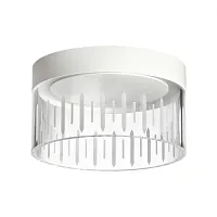 Светильник накладной LED Aura 359003 Novotech белый прозрачный 1 лампа, основание белое в стиле современный хай-тек круглый