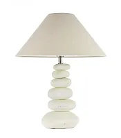 Настольная лампа Molisano E 4.1 C Arti Lampadari бежевая 1 лампа, основание белое керамика в стиле классический 