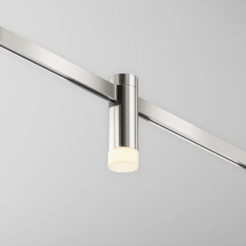 Трековый светильник Skim Flarity 3000K 3Вт 60° TR145-1-3W3K-W-PT Maytoni никель для шинопроводов серии Magnetic trаck system Flarity никель фото 3
