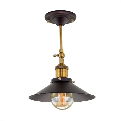 Бра Эдисон CL450301  Citilux чёрный на 1 лампа, основание коричневое бронзовое в стиле лофт  фото 5