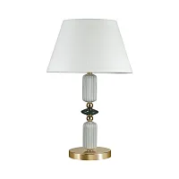 Настольная лампа Candy 4861/1TC Odeon Light белая 1 лампа, основание золотое керамика металл в стиле классический 