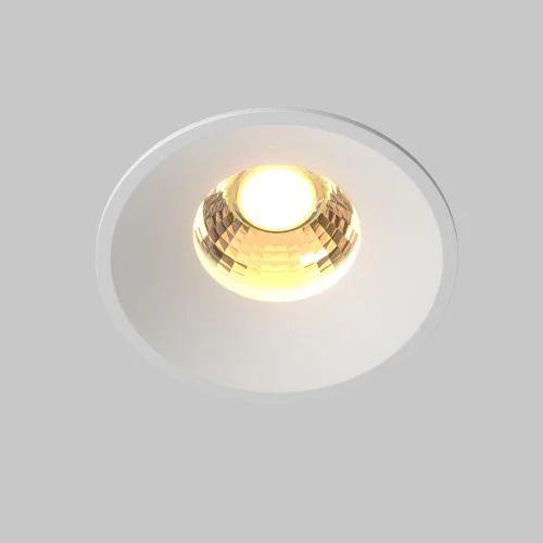 Светильник точечный LED Round DL058-12W-DTW-W Maytoni белый 1 лампа, основание белое в стиле современный хай-тек круглый фото 7
