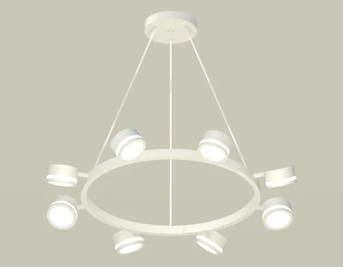 Светильник подвесной XB9195200 Ambrella light белый 8 ламп, основание белое в стиле хай-тек современный 