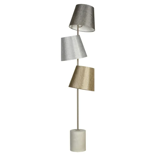 Торшер Martinez GRLSP-0517 Lussole  серый 3 лампы, основание серое в стиле современный
