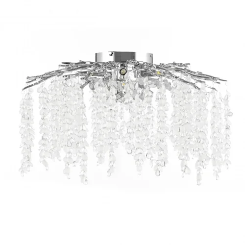 Люстра потолочная Милано-3 23312.700.6.G9.D CR Артемилано прозрачная на 6 ламп, основание хром в стиле флористика современный ветви