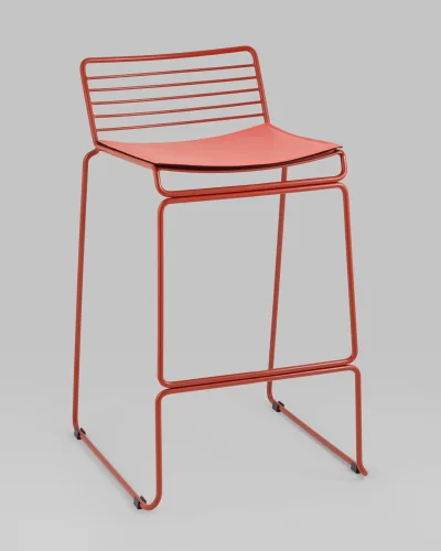 Стул полубарный Danny, бордовый, с подушкой УТ000038990 Stool Group, /, ножки//, размеры - *800***380*470