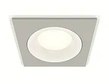 Светильник точечный XC7633001 Ambrella light белый серый 1 лампа, основание серое белое в стиле модерн хай-тек 