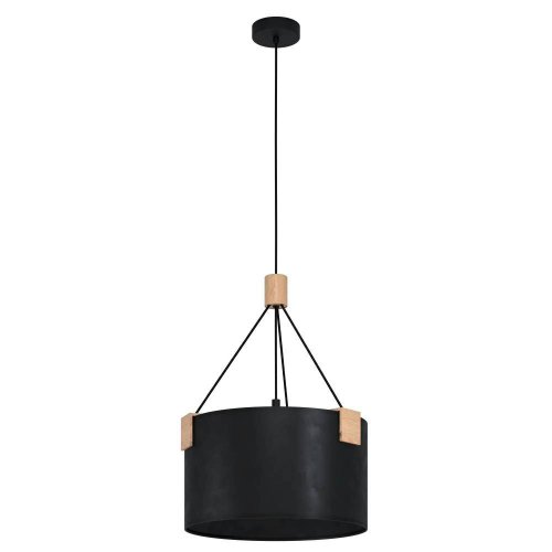 Светильник подвесной Potosi 39944 Eglo чёрный 1 лампа, основание чёрное в стиле современный 