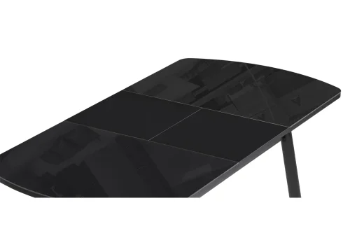 Стеклянный стол Калверт черный 551085 Woodville столешница чёрная из стекло лдсп фото 6