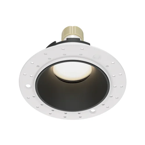 Светильник точечный Share DL051-U-2WB Maytoni чёрный белый 1 лампа, основание белое в стиле модерн хай-тек для затирки