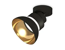 Светильник накладной XM8102101 Ambrella light золотой чёрный 1 лампа, основание чёрное в стиле модерн хай-тек круглый
