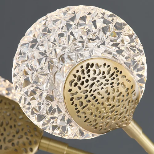 Светильник потолочный CERES LONG 205340-23 ImperiumLoft прозрачный на 8 ламп, основание латунь в стиле современный фото 2 Светильник потолочный CERES LONG 205340-23 ImperiumLoft прозрачный на 8 ламп, основание латунь в стиле современный фото 2